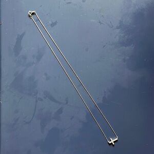 Small silver cross necklace